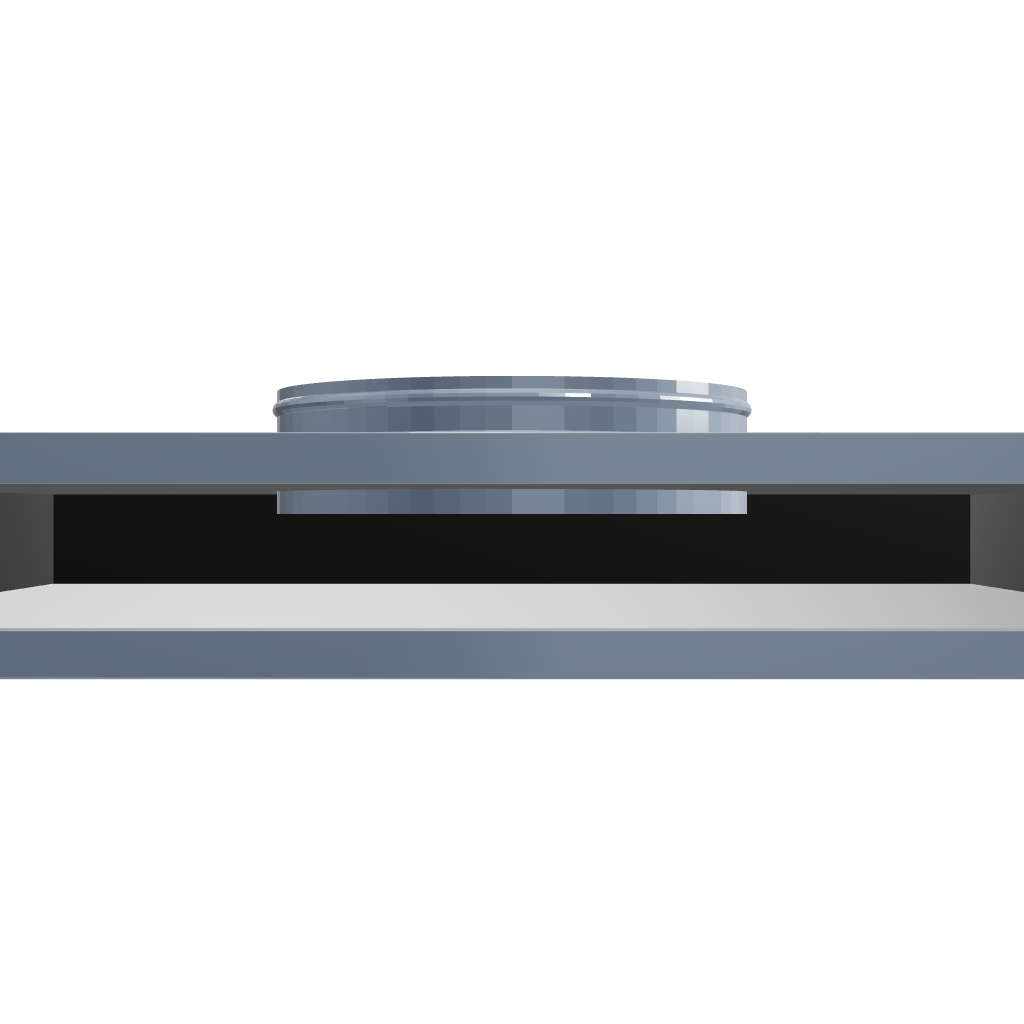 3D Model of 18 Inch 1 Slot Linear Slot Plenum Box - Linear Slot Diffuser Plenum - Texas Buildmart - AC Vent Covers - Linear Plenum Box