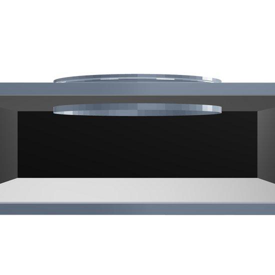 3D Model of 18 Inch 3 Slot Linear Slot Plenum Box - Linear Slot Diffuser Plenum - Texas Buildmart - AC Vent Covers - Linear Plenum Box