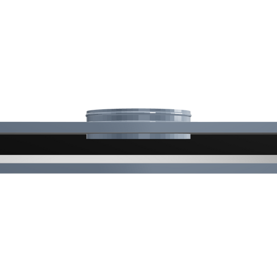 3D Model of 24 Inch 1 Slot Linear Slot Plenum Box - Linear Slot Diffuser Plenum - Texas Buildmart - AC Vent Covers - Linear Plenum Box