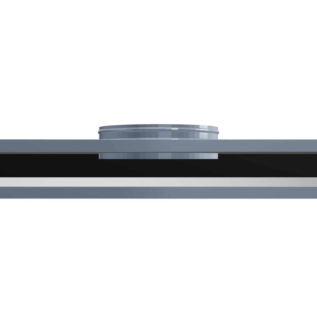 3D Model of 24 Inch 1 Slot Linear Slot Plenum Box - Linear Slot Diffuser Plenum - Texas Buildmart - AC Vent Covers - Linear Plenum Box