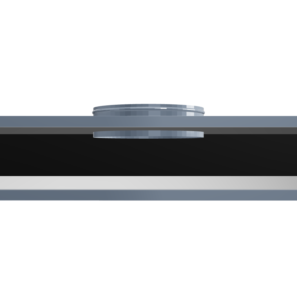 3D Model of 24 Inch 2 Slot Linear Slot Plenum Box - Linear Slot Diffuser Plenum - Texas Buildmart - AC Vent Covers - Linear Plenum Box