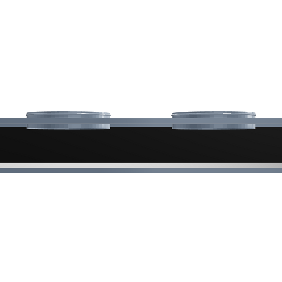 3D Model of 48 Inch 3 Slot Linear Slot Plenum Box - Linear Slot Diffuser Plenum - Texas Buildmart - AC Vent Covers - Linear Plenum Box