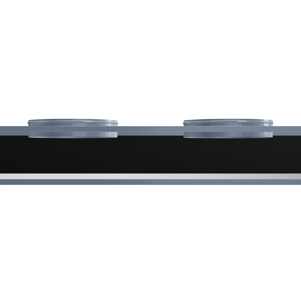 3D Model of 48 Inch 3 Slot Linear Slot Plenum Box - Linear Slot Diffuser Plenum - Texas Buildmart - AC Vent Covers - Linear Plenum Box