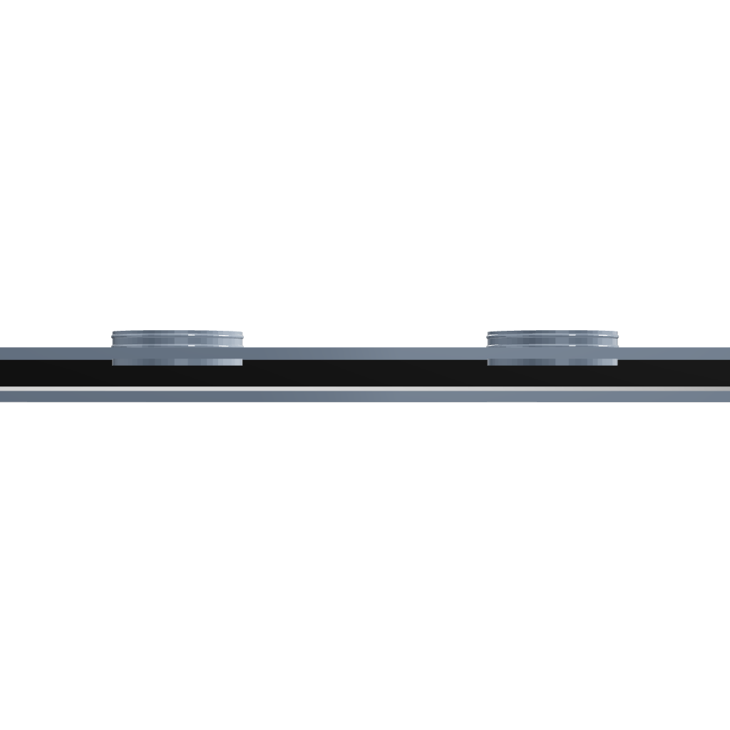 3D Model of 60 Inch 1 Slot Linear Slot Plenum Box - Linear Slot Diffuser Plenum - Texas Buildmart - AC Vent Covers - Linear Plenum Box