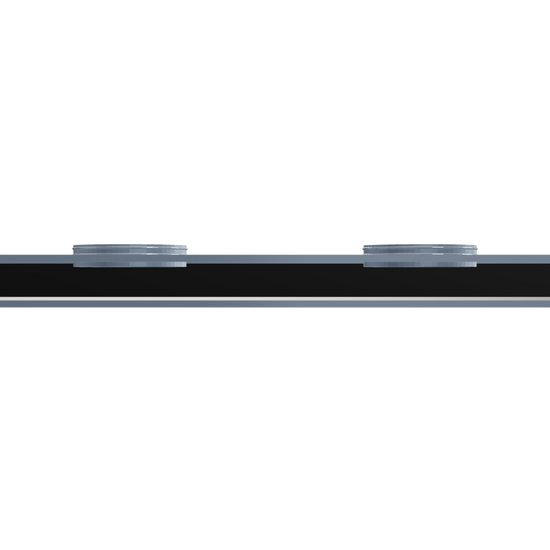 3D Model of 72 Inch 2 Slot Linear Slot Plenum Box - Linear Slot Diffuser Plenum - Texas Buildmart - AC Vent Covers - Linear Plenum Box