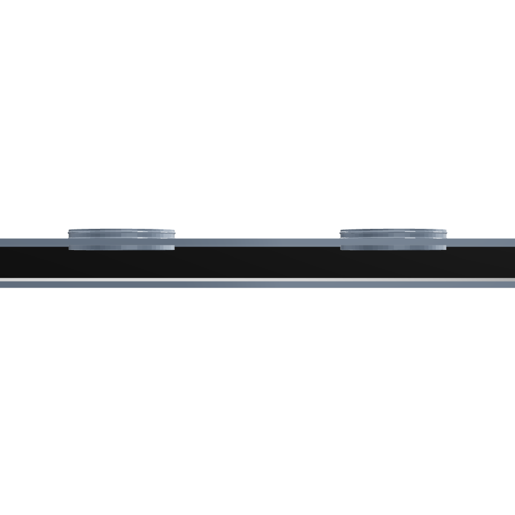 3D Model of 72 Inch 2 Slot Linear Slot Plenum Box - Linear Slot Diffuser Plenum - Texas Buildmart - AC Vent Covers - Linear Plenum Box