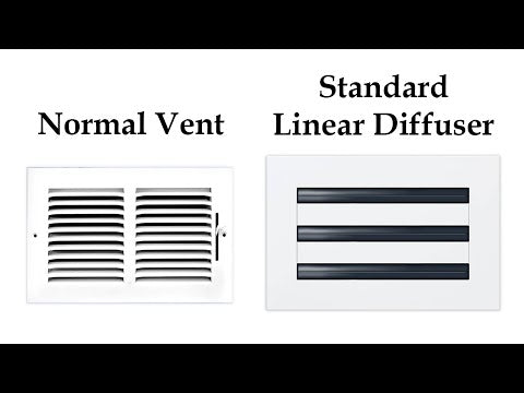 Video of 12x6 Modern Air Vent Cover White - Standard Linear Slot Diffuser White - Texas Buildmart