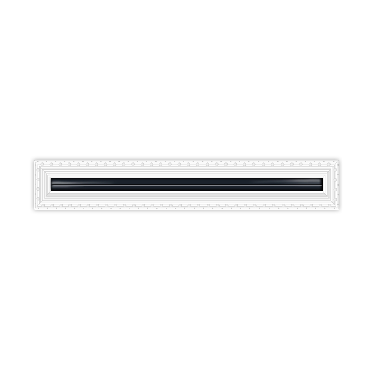 BUILDMART - 1 Slot - Single Slot - MUD-IN Linear Slot Diffuser - Drywall MUD IN White Air Vent - MUD Linear Slot Diffuser - Modern Air Vent Cover for Ceiling, Wall or Floor - Texas Buildmart
