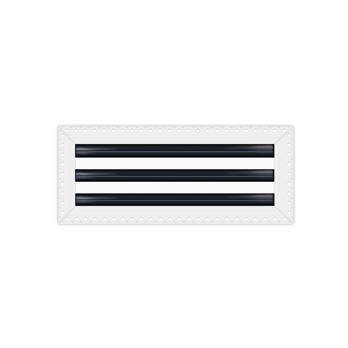 BUILDMART - 3 Slot - Triple Slot - MUD-IN Linear Slot Diffuser - Drywall MUD IN White Air Vent - MUD Linear Slot Diffuser - Modern Air Vent Cover for Ceiling, Wall or Floor - Texas Buildmart