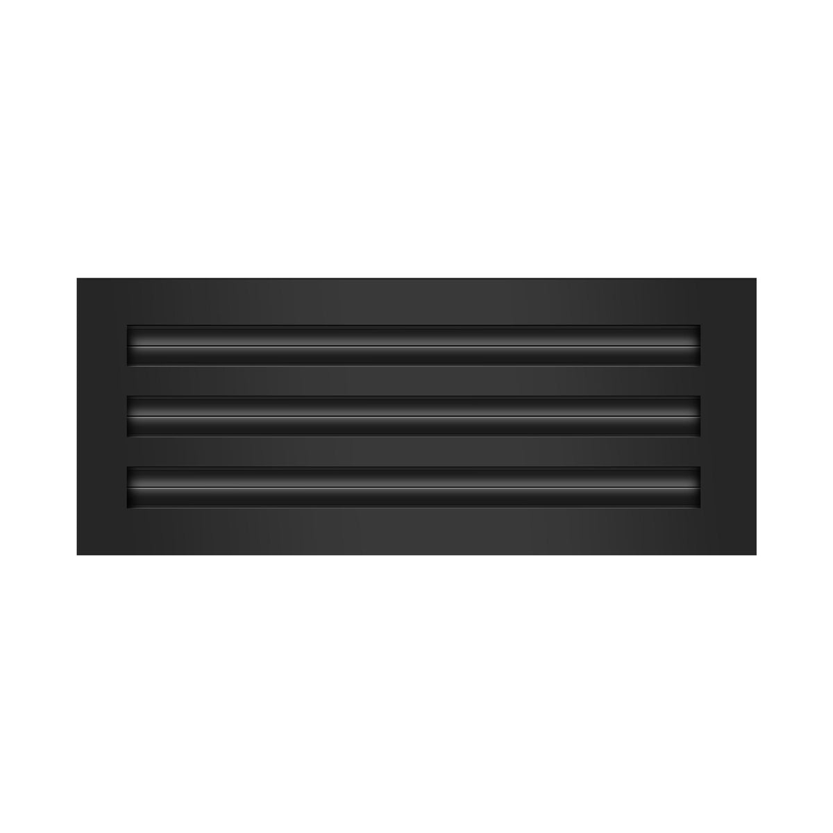 BUILDMART - 3 Slot - Triple Slot - Linear Slot Diffuser - Black Linear Slot Diffuser - Decorative Air Vent - Modern Air Vent Cover for Ceiling, Wall or Floor - Texas Buildmart