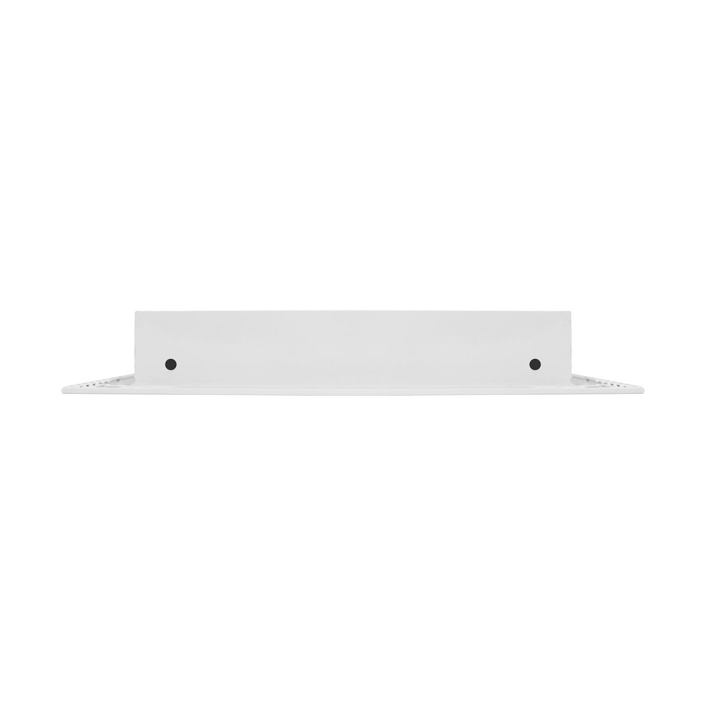 Side of 36x10 Modern Air Vent Cover White - 36x10 Standard Linear Slot Diffuser White - Texas Buildmart