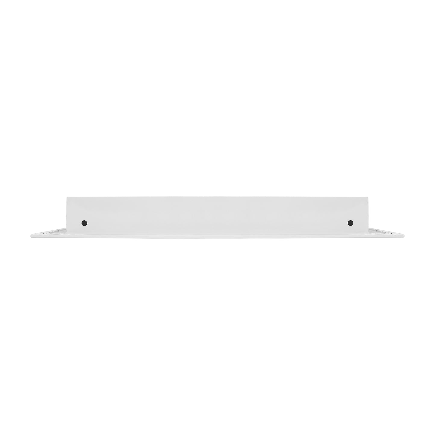 Side of 36x14 Modern Air Vent Cover White - 36x14 Standard Linear Slot Diffuser White - Texas Buildmart