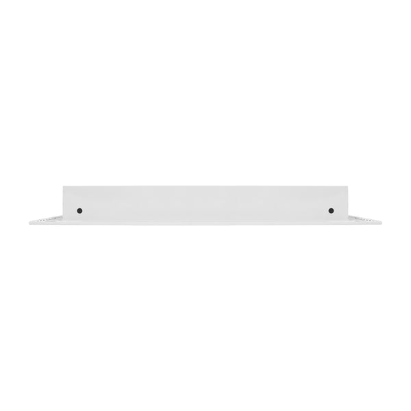 Side of 20x14 Modern Air Vent Cover White - 20x14 Standard Linear Slot Diffuser White - Texas Buildmart