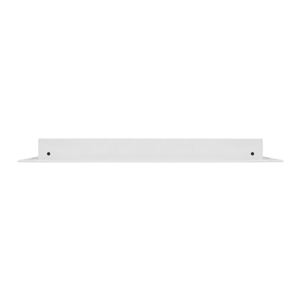 Side of 30x18 Modern Air Vent Cover White - 30x18 Standard Linear Slot Diffuser White - Texas Buildmart