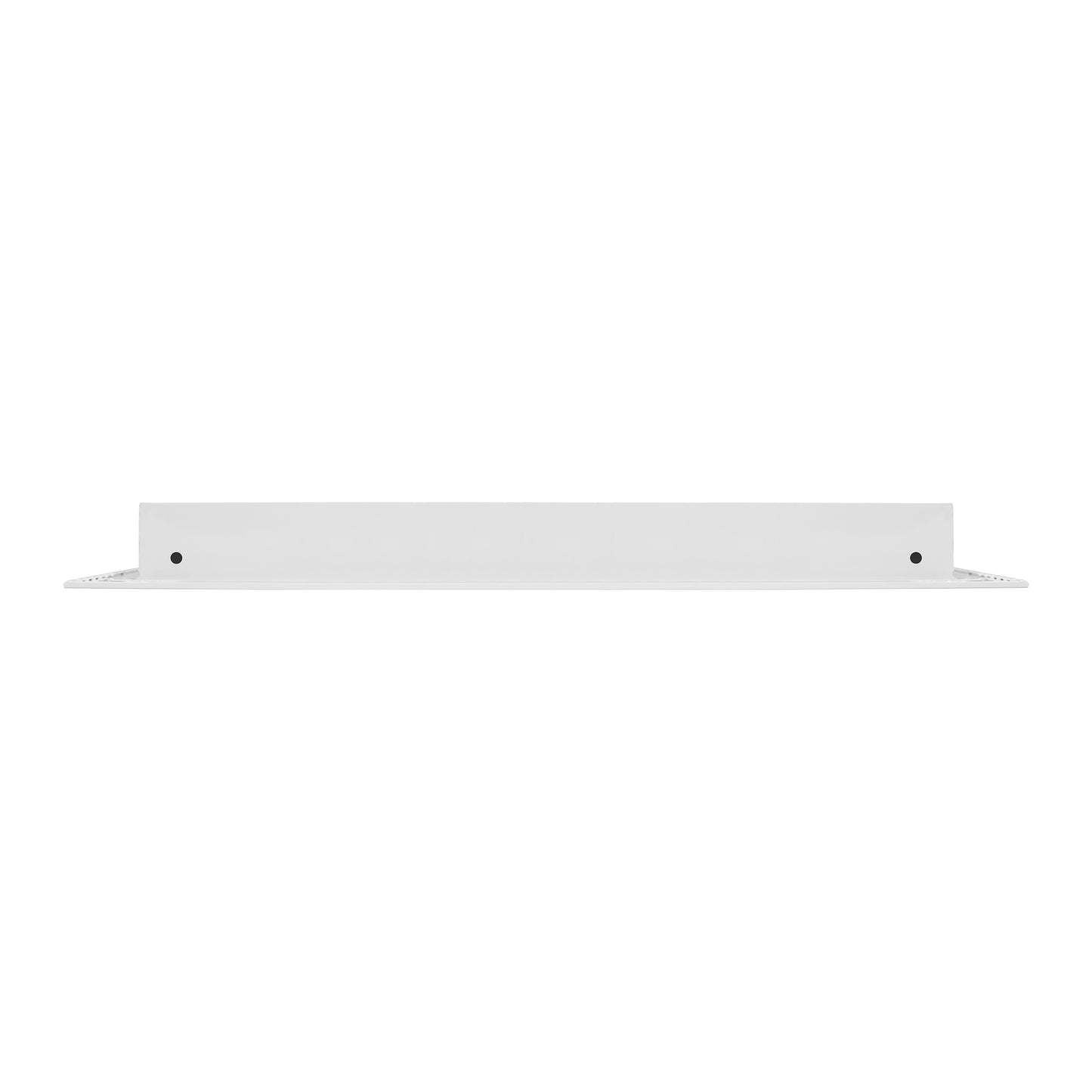Side of 36x18 Modern Air Vent Cover White - 36x18 Standard Linear Slot Diffuser White - Texas Buildmart