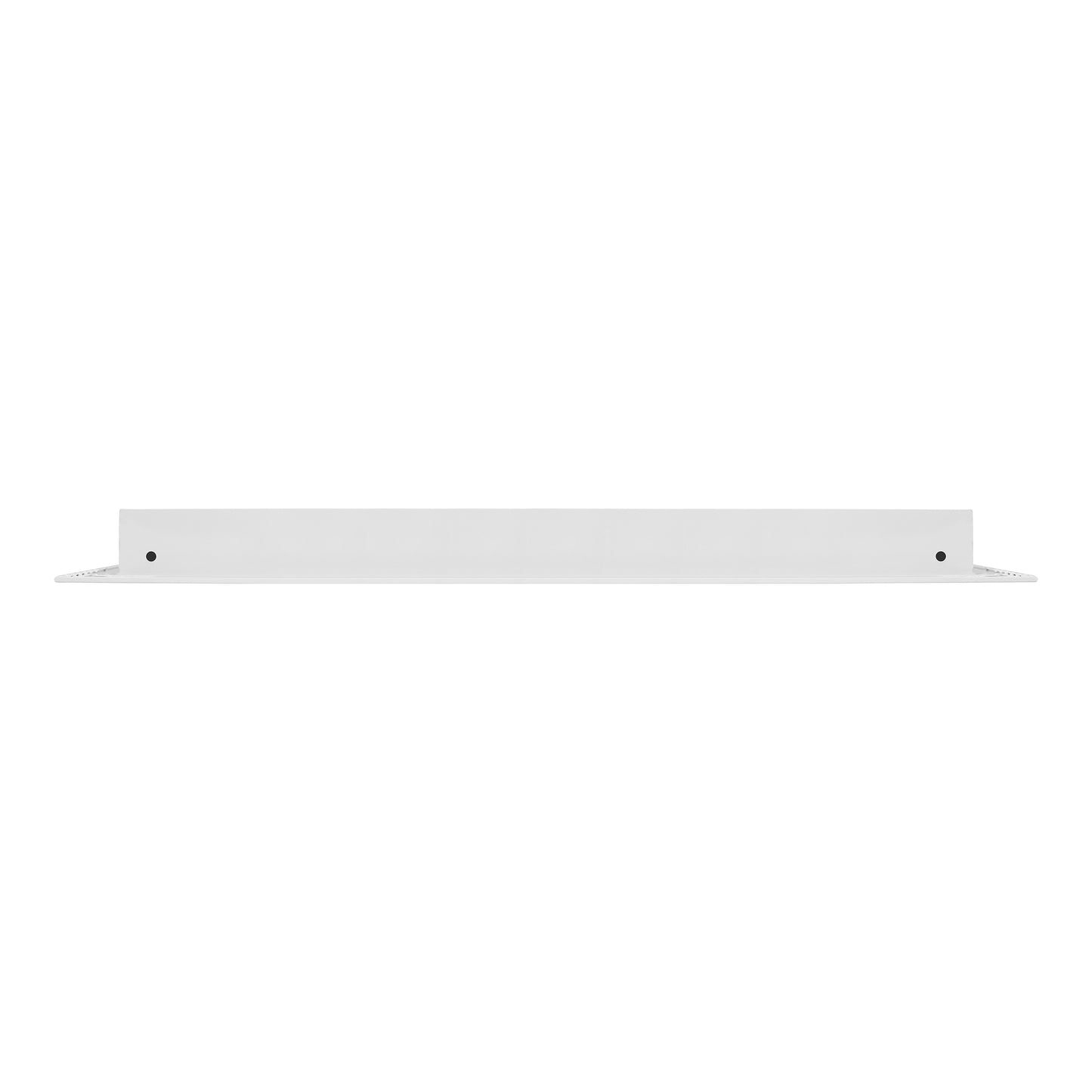 Side of 22x22 Modern Air Vent Cover White - 22x22 Standard Linear Slot Diffuser White - Texas Buildmart