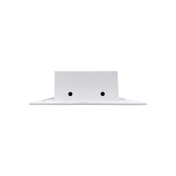 Side of 18x4 Modern Air Vent Cover White - 18x4 Standard Linear Slot Diffuser White - Texas Buildmart