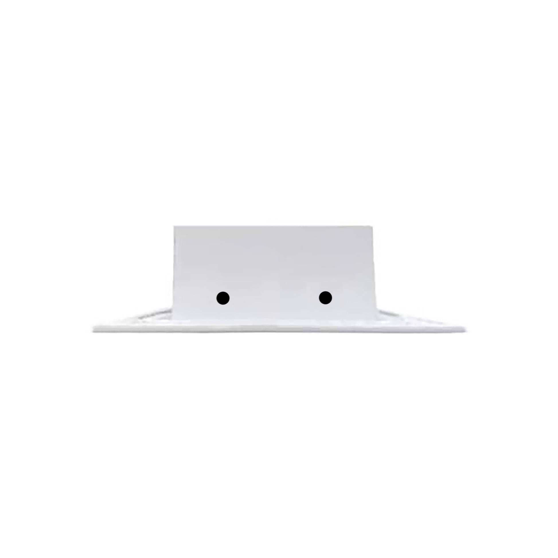 Side of 12 Inch 2 slot Linear Air Vent Cover White - 12 Inch 2 slot Linear Diffuser White - Texas Buildmart
