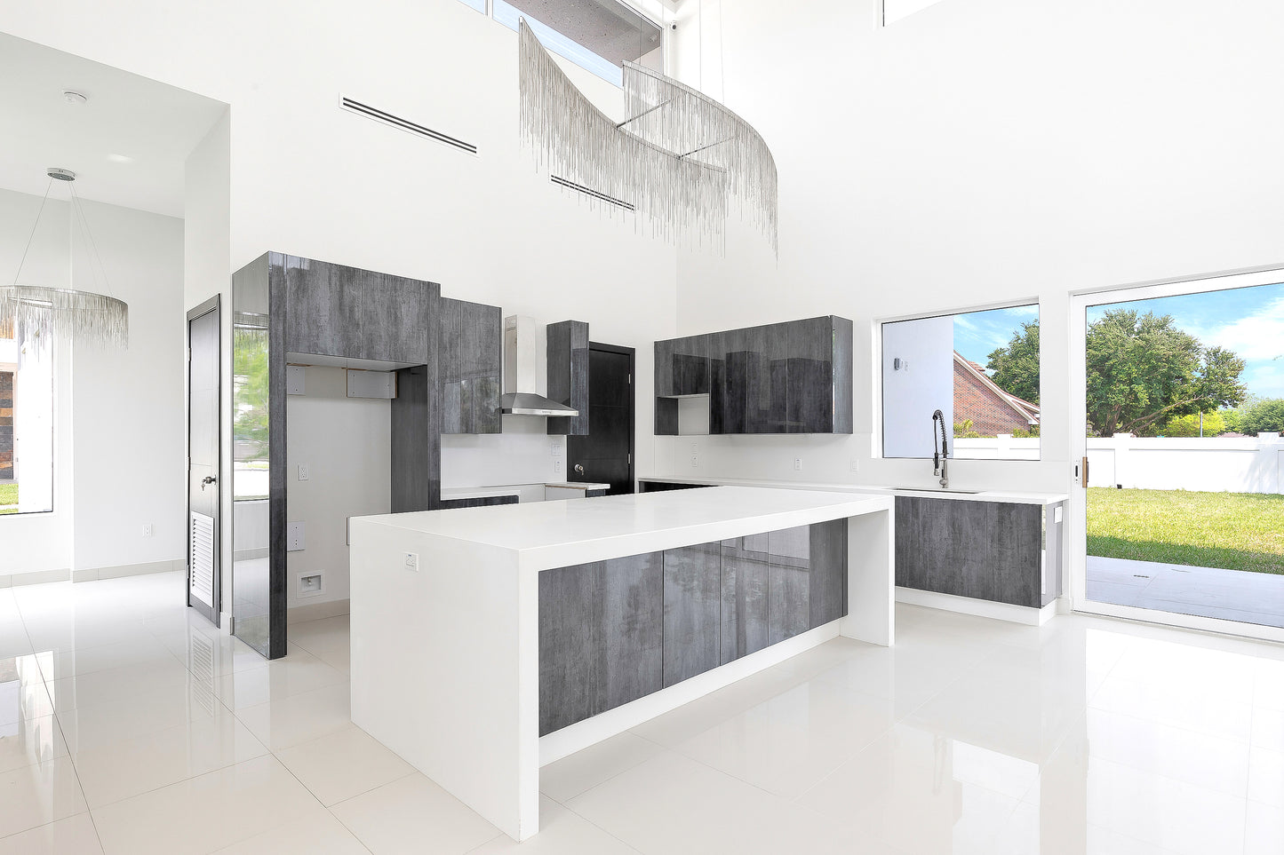 Lifestyle 1 of 18 Inch 2 slot Linear Air Vent Cover White - 18 Inch 2 slot Linear Diffuser White - Texas Buildmart