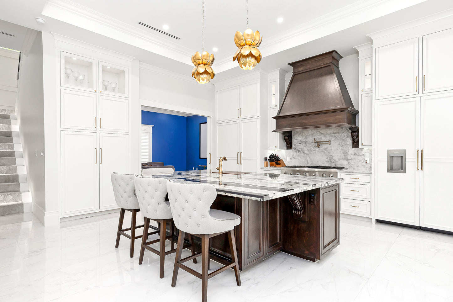 Lifestyle 2 of 24 Inch 2 slot Linear Air Vent Cover White - 24 Inch 2 slot Linear Diffuser White - Texas Buildmart