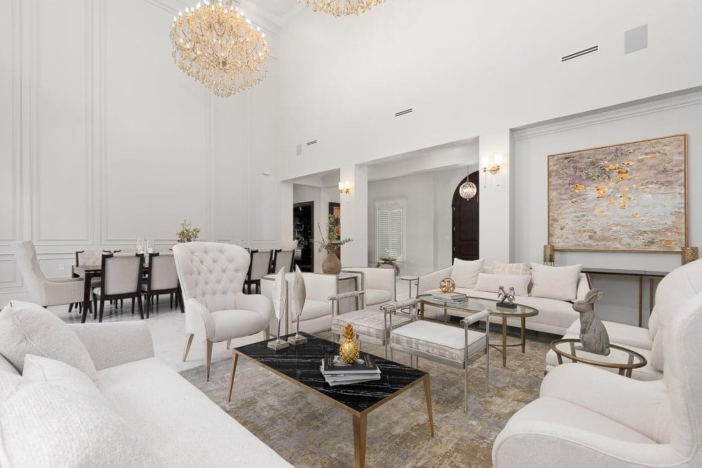 Living Room View of 72 Inch 3 Slot Linear Air Vent Plenum Box - 72 Inch 3 Slot Linear Diffuser HVAC Duct - Texas Buildmart