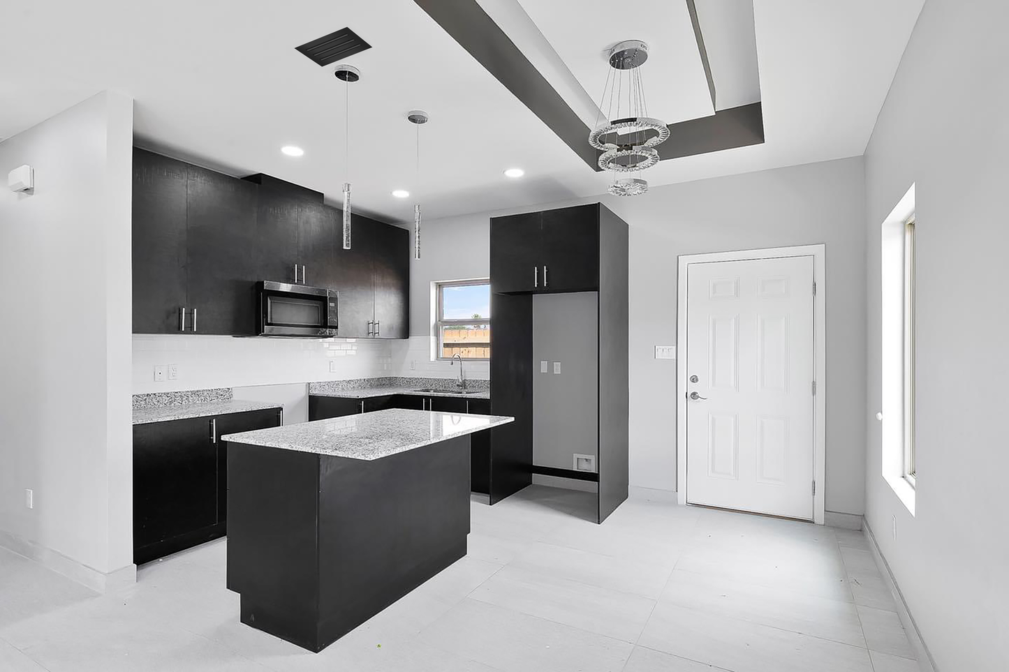 Lifestyle 2 of 22x16 Modern Air Vent Cover Black - 22x16 Standard Linear Slot Diffuser Black - Texas Buildmart