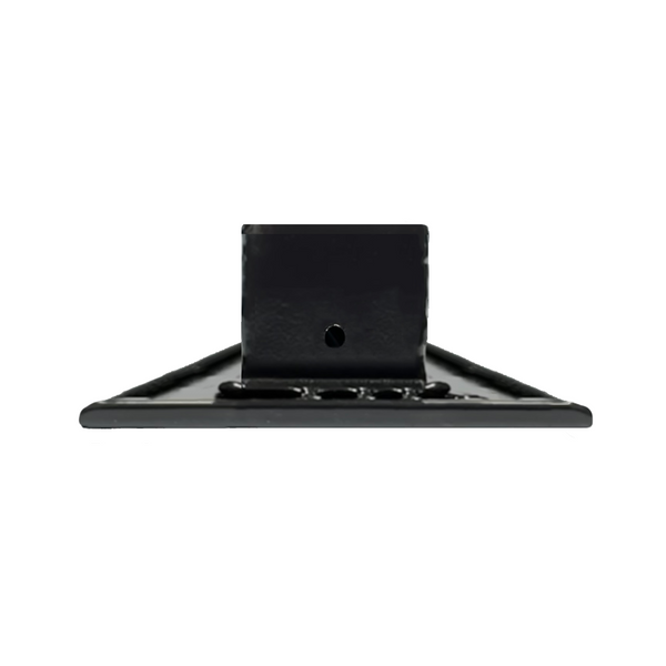 Side View of 12 Inch 1 Slot Linear Air Vent Cover Black - 12 Inch 1 Slot Linear Diffuser Black - Texas Buildmart